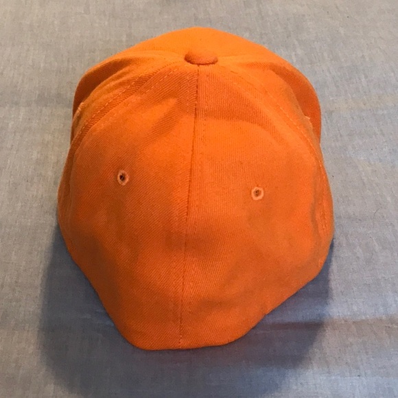 VINTAGE Fiction Clothing - FDCO Clothing Orange Full Back Baseball Cap - Picture 2 of 7